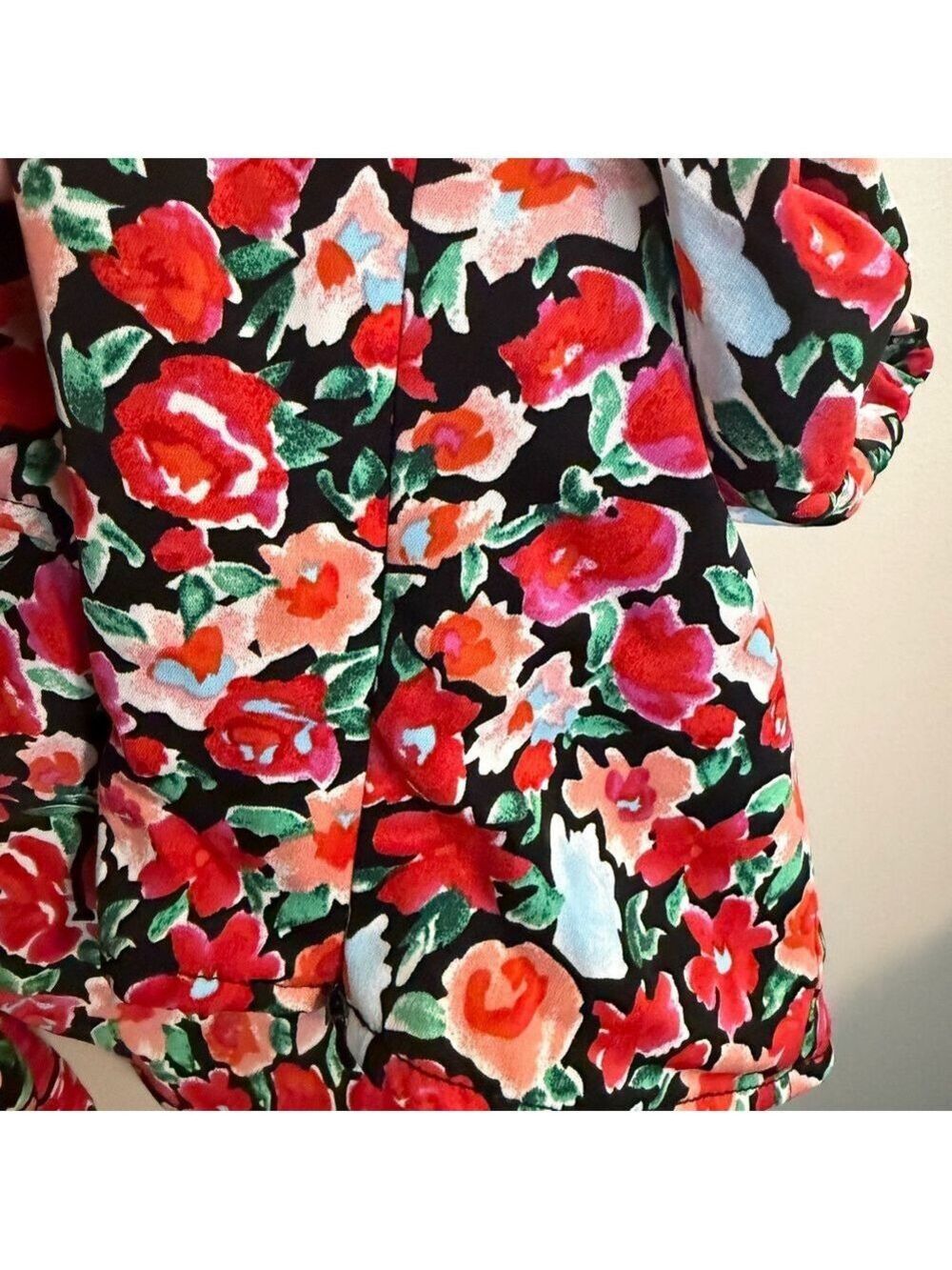 ASTR Floral Puff Sleeve Blouse - Picture 7 of 9